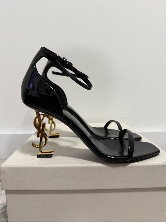 Saint Laurent Shoes - Saint Laurent Women's Opyum 85 Heels Black/Good - Size 37.5 EU / 7.5 US - NEW